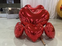 Ballons publicitaires pour la Saint-Valentin, ballons en PVC rouge en forme de cœur pour l'extérieur, personnalisables avec logo