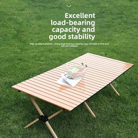 Table pliante X-Leg en acier carbone pour camping et pique-nique, avec plateau alvéolé, épaissie et stable, idéale pour l'extérieur et l'e-commerce