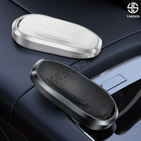 Étui de clé télécommande en alliage d'aluminium et cuir pour Tesla Model 3 Model S Model Y, coque de protection pour clé de voiture