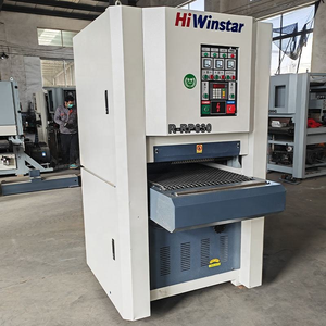 Máquina cepilladora y lijadora de banda ancha automática para madera, con banda abrasiva de diferentes granos, la más vendida en Europa - Product Image 2