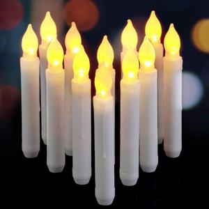 AA Batteries Powered Flameless LED Pillar Candles Battery-Operated Electronic Simulation Candles for <b>Witch</b> Christmas LED Candles - Product Image 3