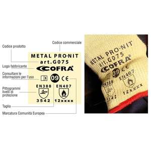 Guantes de látex Cofra Bricker para protección contra el frío (12 pares) - Product Image 2