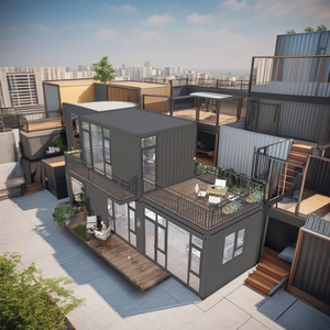 Casa Modular Prefabricada de Contenedores Modernos con Estructura de Acero Soldada para Vivir y Trabajar - Product Image 2