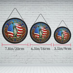 Attrape-soleil en vitrail, pendentif suspendu, hommage aux 250 ans de l'Amérique, 1776-2026, décoration - Product Image 6