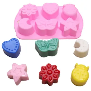 Verschillende Kleuren Silicone Rubber Pizza Cake Ice Block Mold Voor Thuis En Familie Gebruik