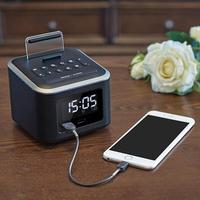 Snooze-Funktionen Phantasie Moderner digitaler Wecker mit USB-Ladegerät für Schlafzimmer mit FM-Radio/USB-Ladeans chluss
