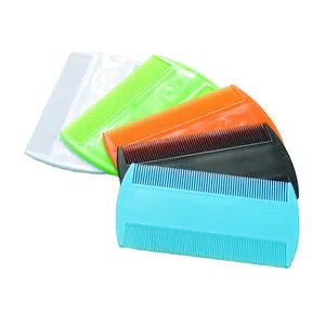 Двухсторонняя пластиковая расческа для волос, домашний питомец, недорогая расческа для детей, детская Расческа для вшей