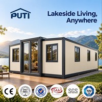 Maison préfabriquée modulaire de récupération post-catastrophe à construction rapide de 30 à 40 pieds pour sites d'hébergement d'urgence des réfugiés