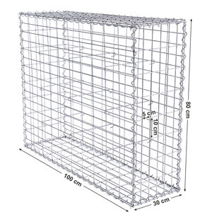 Doğrudan fabrika galvanizli dekoratif kaynaklı tel örgü gabion sepet taş kafes - Product Image 4