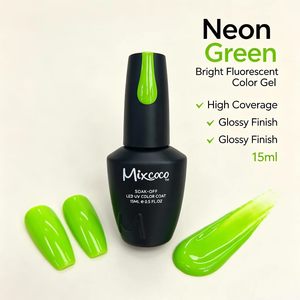 Esmalte <span class=keywords><strong>de</strong></span> <span class=keywords><strong>Uñas</strong></span> Mixcoco en Colores Neón, Gel UV LED Fluorescente Brillante, para Manicura en Salón, Decoración <span class=keywords><strong>de</strong></span> <span class=keywords><strong>Uñas</strong></span> DIY en Casa - Product Image 3