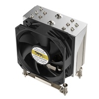 COOLSERVER CS-AM5-4UR23 Dissipateur thermique actif en cuivre à 5 caloducs pour boîtier d'ordinateur de bureau AM5 TDP 210W PWM 2000-5000RPM à roulement à billes