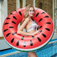 En Stock PVC gonflable pastèque anneau de bain épaissi adulte et enfant Applicable Portable écologique pour les Sports nautiques en gros