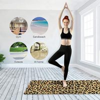 Tapete de Yoga Ligero con Logotipo Personalizado, Tapete de Ejercicio de Microfibra, Caucho Natural Ecológico, Ideal para Pilates