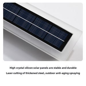 Lampe murale solaire <span class=keywords><strong>sans</strong></span> <span class=keywords><strong>fil</strong></span> pour extérieur, IP67, étanche, abat-jour en acrylique, lampe extérieure longue durée pour jardin - Product Image 6