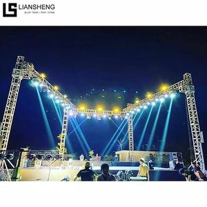 <span class=keywords><strong>Precio</strong></span> barato, estructura de sonido cuadrada, altavoz de <span class=keywords><strong>techo</strong></span> ligero, telón de fondo de escenario, sistema de armazón de iluminación de aluminio - Product Image 5