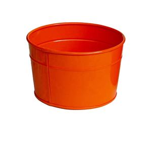 Planteur de poudre rouge métallisé, rond et moderne, plantes pour décorer la maison et le jardin, pot d'orchidées - Product Image 1