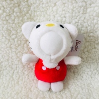 Porte-clés en peluche animaux mignons (abeille, singe, panda) - Boîte surprise - Poupées à visage - Porte-clés en peluche doux - Design d'usine