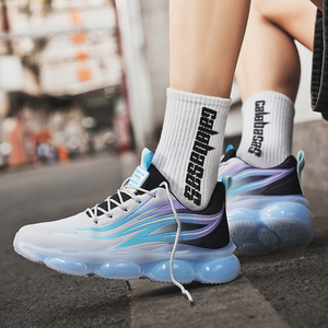 Chaussures de sport décontractées pour hommes, idéales pour la gym, la marche urbaine et les trajets quotidiens, avec empeigne en tissu durable, amorti neutre et semelle antidérapante pour l'automne - Product Image 4