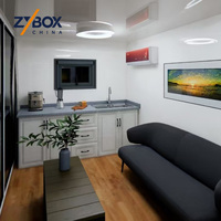Cabines mobiles intelligentes de luxe à 2 chambres, prêtes à être expédiées, certifiées CE CPR SAA WaterMark, maison préfabriquée en conteneur US AU NZ EU