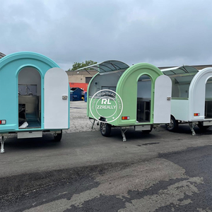 <strong>2025</strong> Fast Food <strong>Cart</strong> With Balcony Mobile Food Kiosk Catering Trailer Fully Equipped Restaurant Food Trailer - Product Image 2
