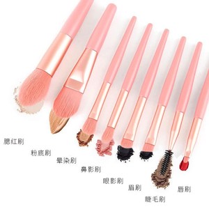 Juego de brochas de maquillaje, 8 piezas, pelo sintético, cerdas suaves, herramientas portátiles para maquillaje y corrector - Product Image 3