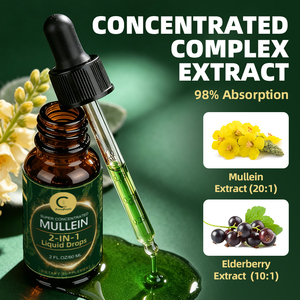 Gouttes de molène liquide oral 60 ml pour la détoxification et le nettoyage des poumons, soutien du système respiratoire, immunitaire et digestif - Product Image 3
