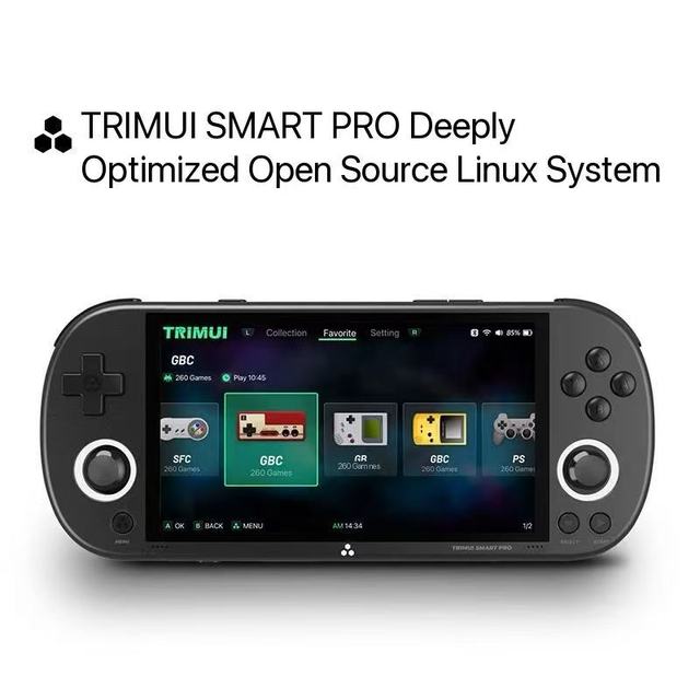 Smart Pro Handheld Game Console with IPS Screen Linux OS 5000mAh Battery Wireless & Wi-Fi Supporting 20 Game Formats-Gift