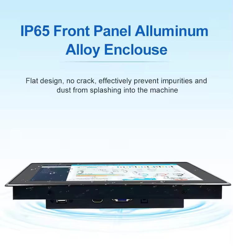 21.5/23.6 Inch Industrial LCD Monitor Waterproof OEM ODM Embedded Display High Brightness in Stock