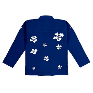 Kimono de Jiu-Jitsu Brésilien Personnalisé Haut de Gamme 450 GSM Tissage Perlé Uniforme d'Entraînement Bleu BJJ Gi Personnalisé - Product Image 2