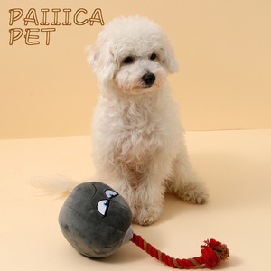 Jouets en peluche Angela pour animaux de compagnie Golden Retriever Corgi Sonore Bombe à nœuds résistante aux déchirures Anti-morsure Soulagement de l'ennui Jouets pour chiens qui aboient - Product Image 3