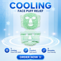 Masque facial réutilisable pour thérapie chaude et froide, confortable, personnalisé, en gel, pour soulager la douleur, compresse de glace pour les yeux/le visage, soulagement des poches sous les yeux, soin beauté du visage