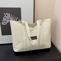 Sac fourre-tout en toile écologique avec poignées renforcées, poche frontale et larges bretelles – Idéal pour le quotidien, disponible en gros