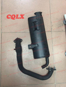 Knalpot Sepeda Motor Tiga Roda, Suku Cadang untuk Sistem Knalpot Keluar Pipa Knalpot Sepeda Motor untuk Bajaj Re 205 225 - Product Image 5