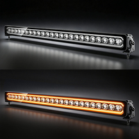 Barre lumineuse LED de 22/32/42 pouces, lumière de conduite ambre DRL, barre lumineuse automobile bicolore brevetée pour véhicules tout-terrain 4x4, ATV, SUV, camion