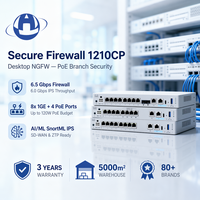 CSF1210CP-ASA-K9 CSF1210CP-TD-K9 Firewall Seguro Compacto de Escritorio 6Gbps NGFW IPS 8x1GbE 4 Puertos PoE 120W Branch SD-WAN 1210CP