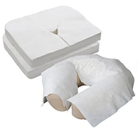 Draps de table de massage jetables Coussinets d'appui-tête Taie d'oreiller pour le visage Housse de coussin Table de berceau de massage pour le visage Couvertures d'appui-tête
