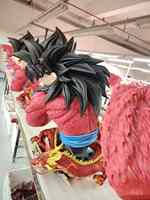 Offre Spéciale fibre de verre grandeur nature Super Saiyan 4 Goku figurine d'anime buste en résine Statues Goku Sculpture pour la décoration intérieure