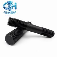 8.8 Grade High Strength Black Zinc Steel Equal Length Double End Threaded Stud Bolt M8-M30