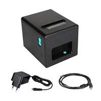 Imprimante de tickets de queue de 3 pouces pour restaurant, imprimante de gestion de file d'attente, ports USB et LAN, imprimante thermique de reçus de 80 mm avec coupe automatique