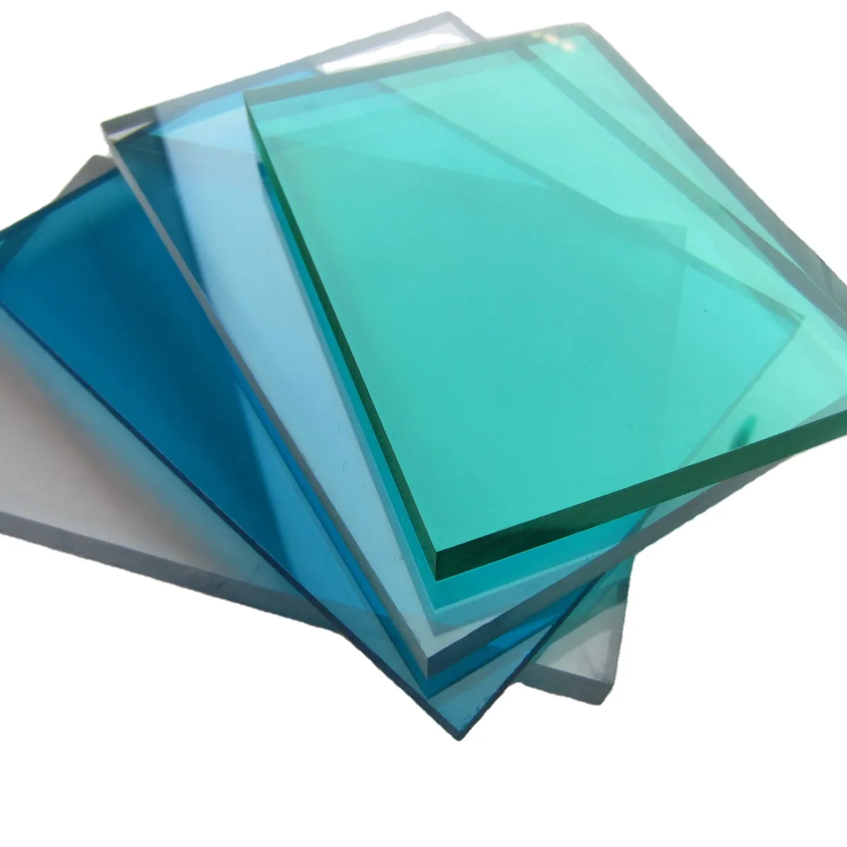 transparent colored solid hollow corrugated polycarbonate sheet for roofing ,bus stand car porch