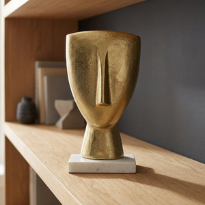 Jaffs Exports 26cm H X 23cm W X 18cm L Aluminium Abstract Gold Bird Sculpture Handmade Eco-Friendly Durable Modern Contemporary - Product Image 3
