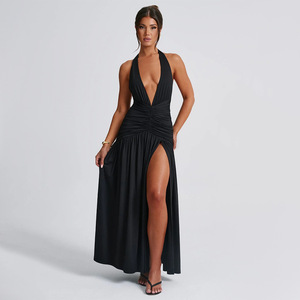 princess polly baby blue dress Butterfly Crochet Backless Cover-Up Dress in Black Black S-M main image 0