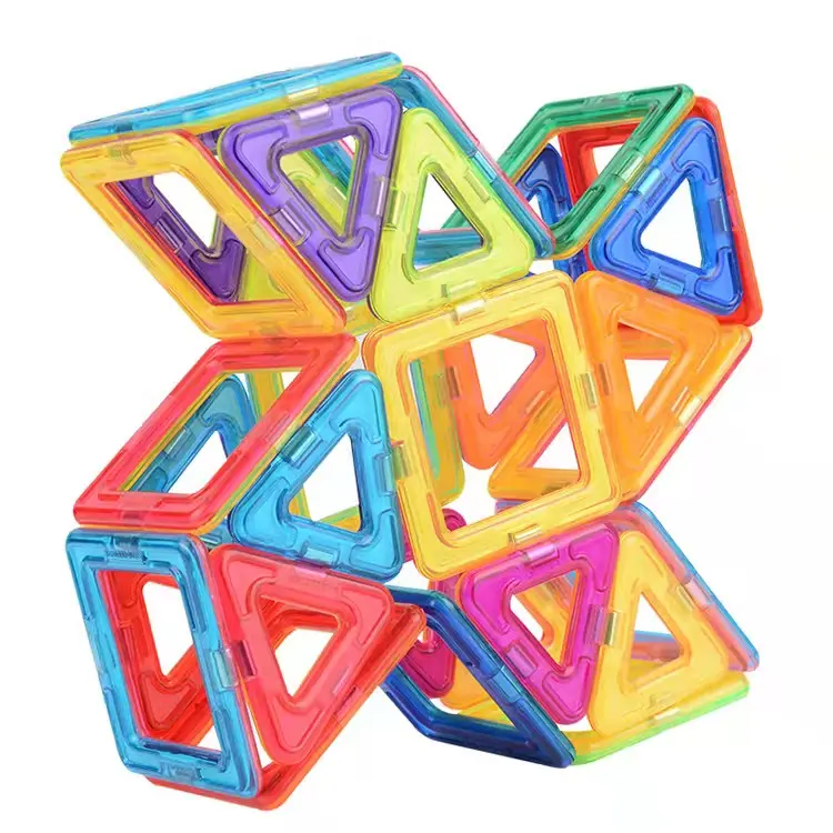 3D manyetik ABS DIY bulmaca fayans özelleştirilebilir boyutlar plastik yapı taşı seti çocuklar için eğitim inşaat oyuncak