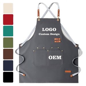 Uniforme de Trabajo Personalizado con Logotipo, Sin Mangas, para Chef, Camarero, Unisex, para Cocina, Barbacoa, Bar, Trabajo Comercial, Cafetería, Restaurante - Product Image 1