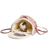 Portable petit Animal transporteur sac à dos respirant fermeture à glissière pour cochon d'inde Hamster lapin furet oiseau chiot voyage
