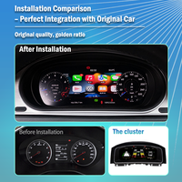 Compatible avec les systèmes numériques LCD Linux pour Golf 7/Golf 7.5 (MK7/MK7.5) 2013-2020, CarPlay sans fil, Android Auto, multiples thèmes d'interface utilisateur.