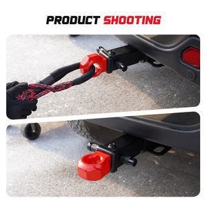 Ambull Factory Wholesale Maximum Tension 40tons High Strength 2'' Aluminum Alloy Recovery Hitch with Soft Shackle - Product Image 6