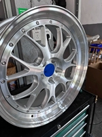 Jantes forgées LZT-2002 T6061 pour voiture, 18 19 20 21 22 pouces, 2 pièces, 5x112 5x120, finition brossée, bord poli, alliage pour BMW M3 M4 Audi LMR