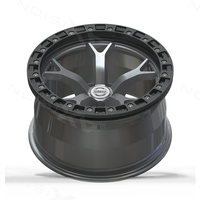 Jantes Beadlock en fibre de carbone AX 18x10,5 pouces, gris canon, cinq branches, jantes de dragster 5x114,3, jantes de performance personnalisées pour Nissan 370Z