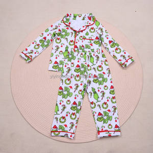 بيجامة للأولاد من يي ينغ، طقم بيجامة من الحرير الحليبي، ملابس نوم فائقة النعومة بياقة مسننة لعيد الميلاد، ملابس نوم بأكمام طويلة للأطفال والصغار - Product Image 6